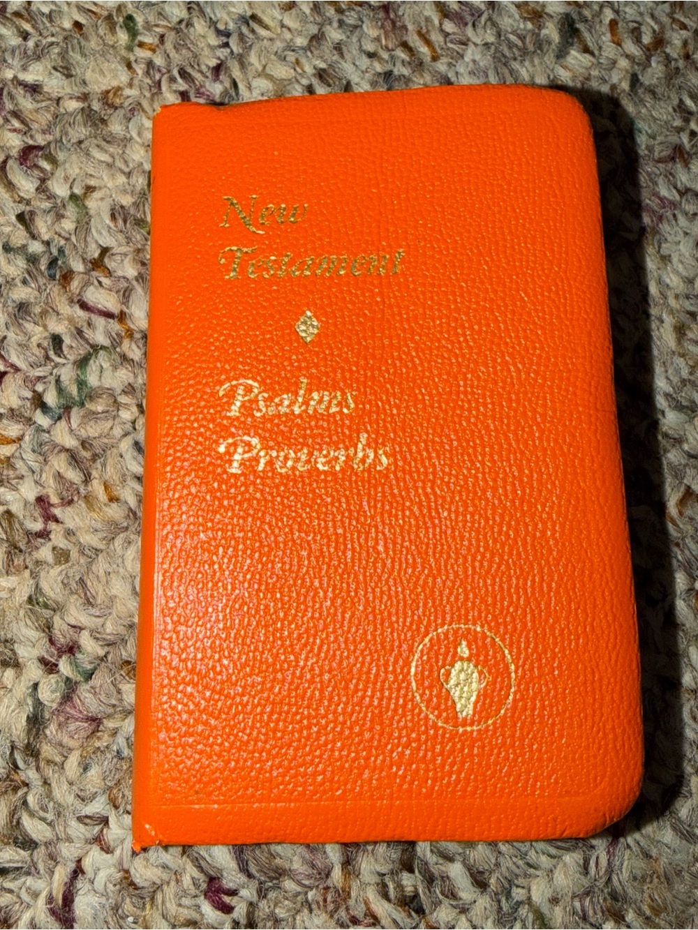 New Testament Psalms Proverbs Orange Pocket Bible‎